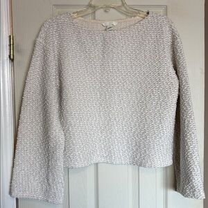 H&M Cream Bouclé Crewneck Sweater